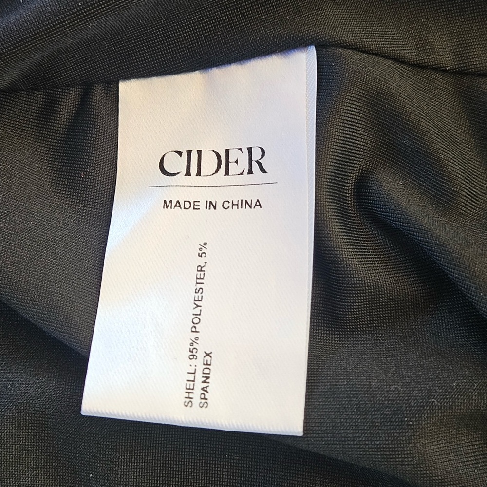 Cider Black Tie-Strap Mini Dress - Picture 7 of 8